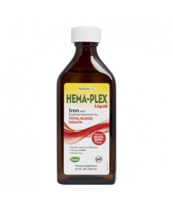 Nature's Plus HEMA-PLEX Liquid Mixed Berry Flavor 250ml